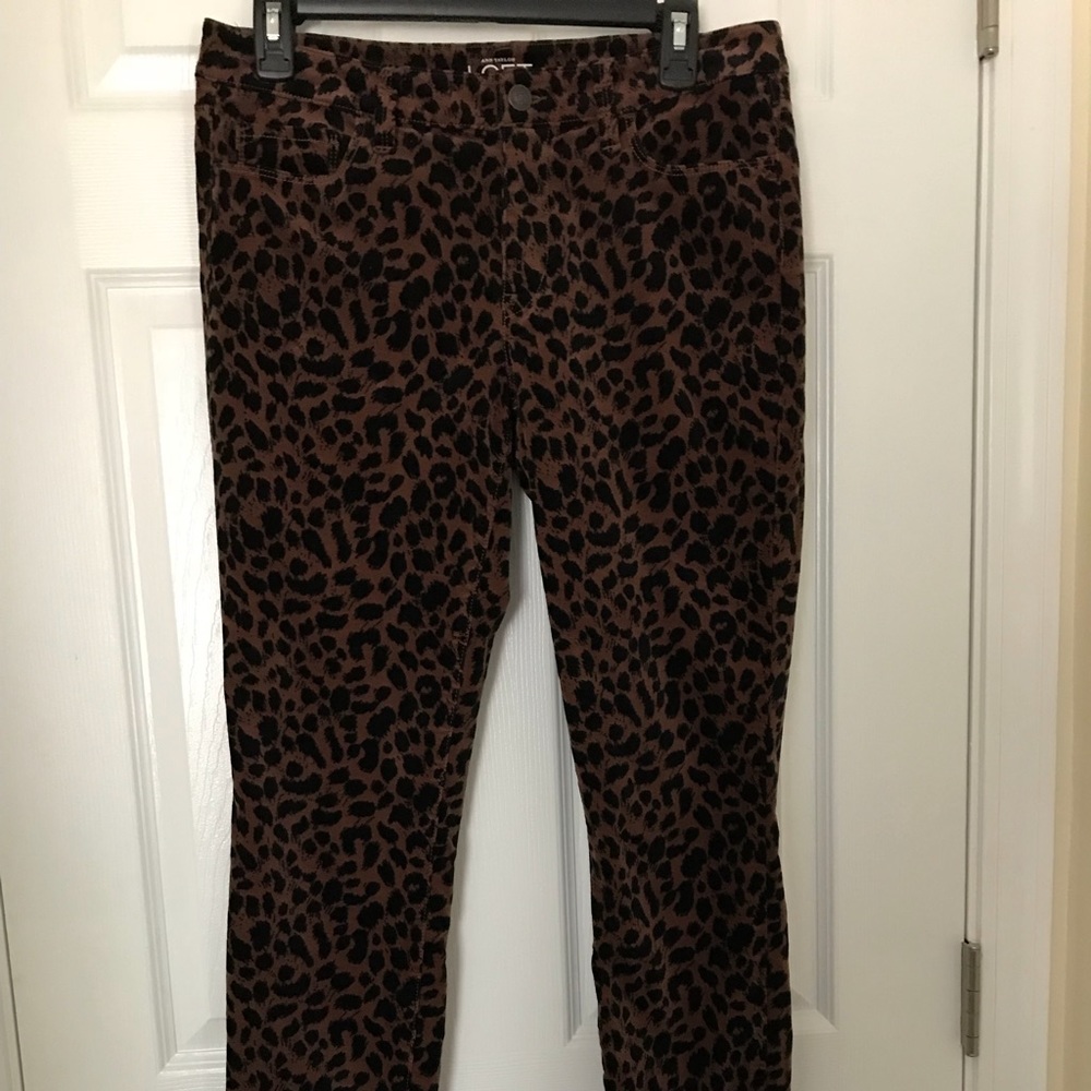 ANNE TAYLOR LOFT Animal Print pants